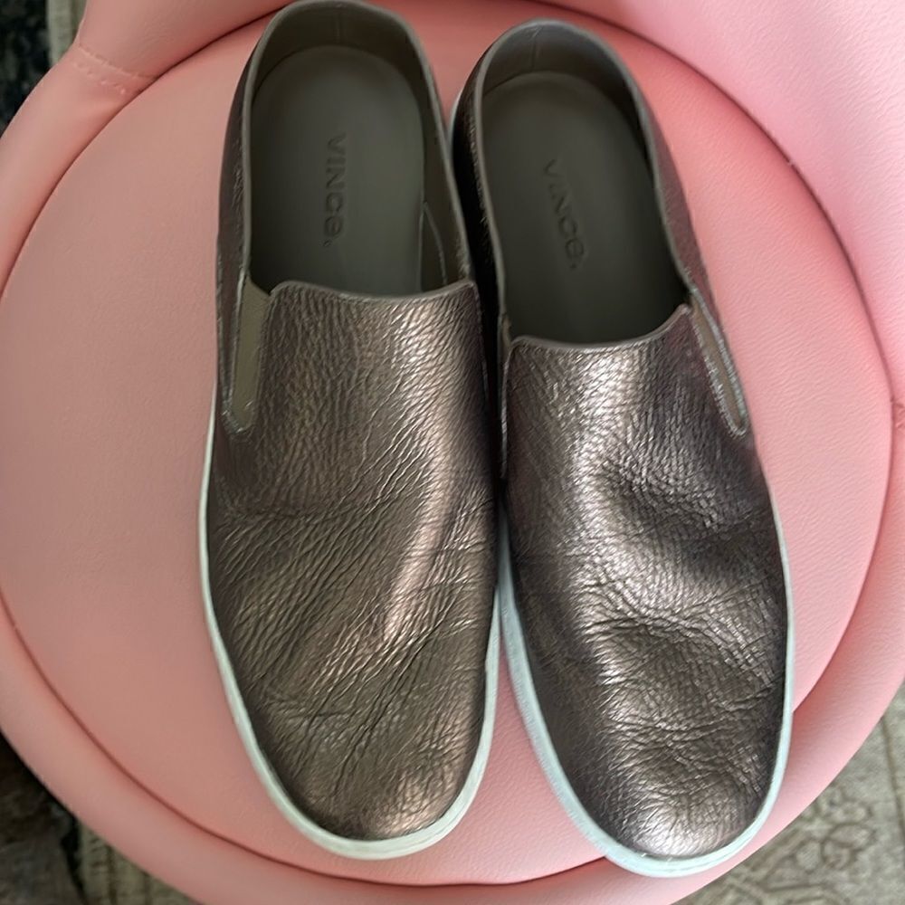 Vince soft leather mule.